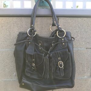 Celsius Brown Leather Shoulder Bag